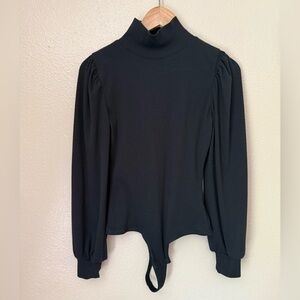 MADEWELL Ribbed Puff Sleeve Turtleneck Body Suit